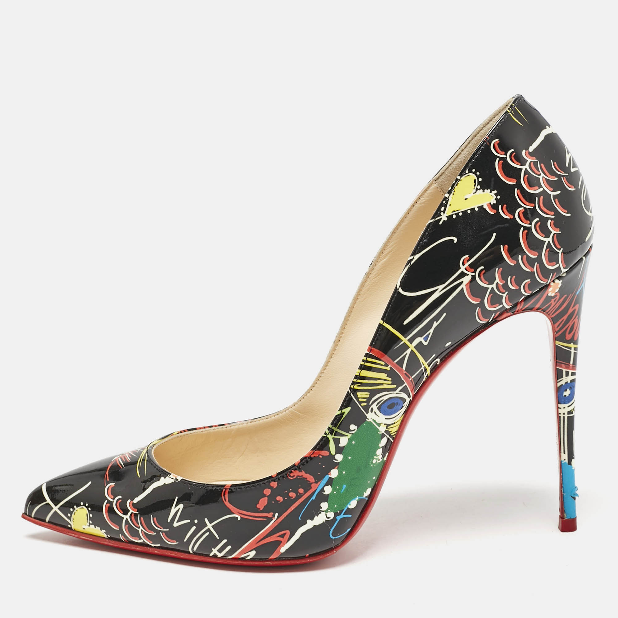 Christian Louboutin Multicolor Patent Leather Loubitag Pigalle Follies Pumps Size
Christian Louboutin Multicolor Patent Leather Loubitag Pigalle Follies Pumps Size