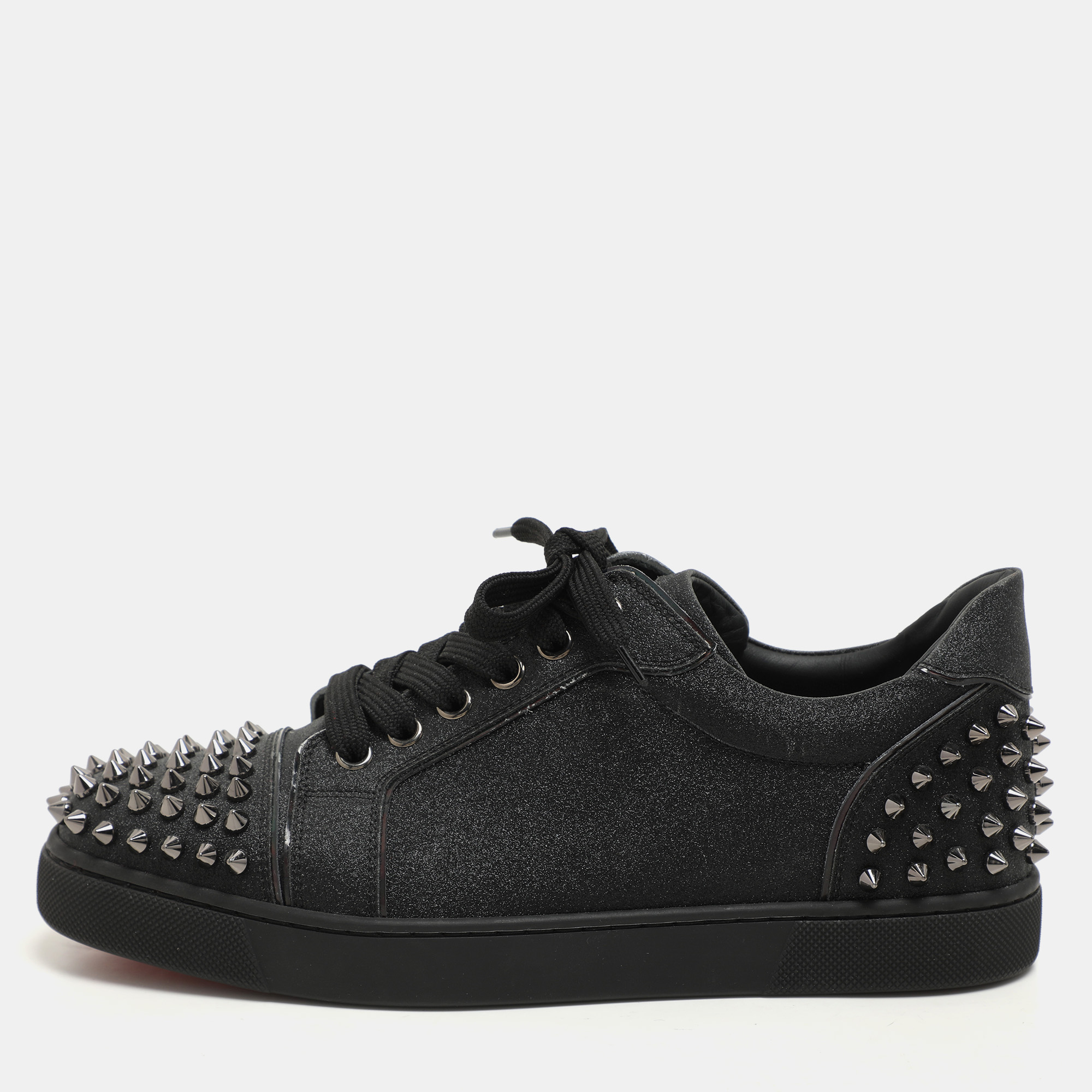 Christian Louboutin Black Glitter Vieira 2 Low Top Sneakers Size
Christian Louboutin Black Glitter Vieira 2 Low Top Sneakers Size