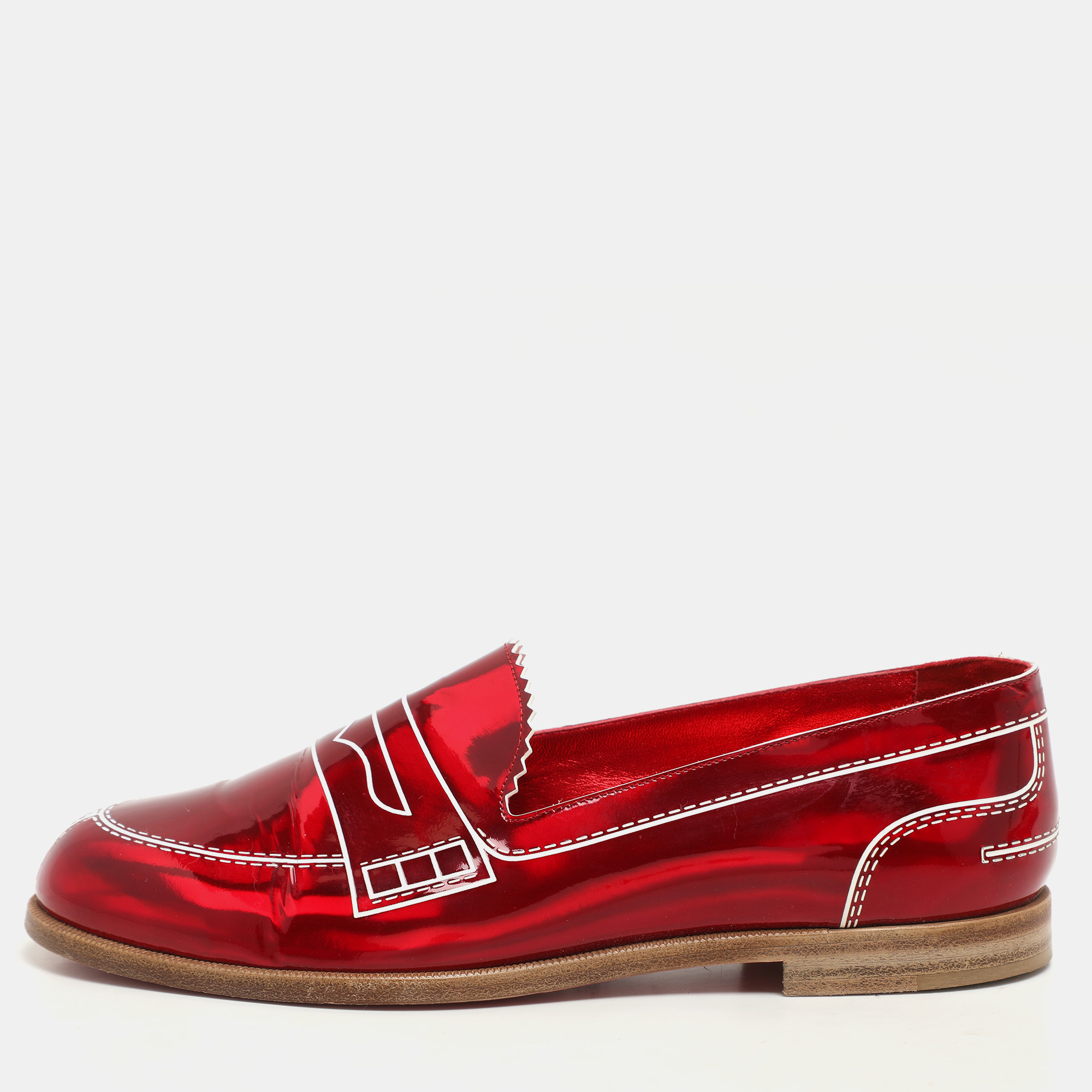 Christian Louboutin Red Patent Leather Mocalaureat Loafers Size
Christian Louboutin Red Patent Leather Mocalaureat Loafers Size