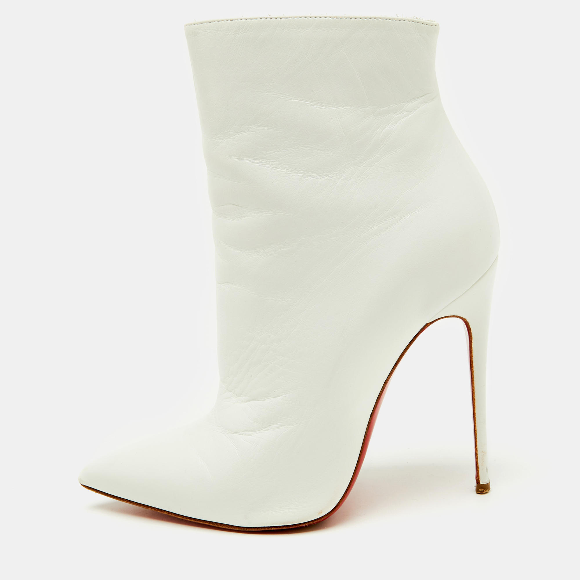 Christian Louboutin White Leather So Kate Ankle Length Boots Size
Christian Louboutin White Leather So Kate Ankle Length Boots Size
