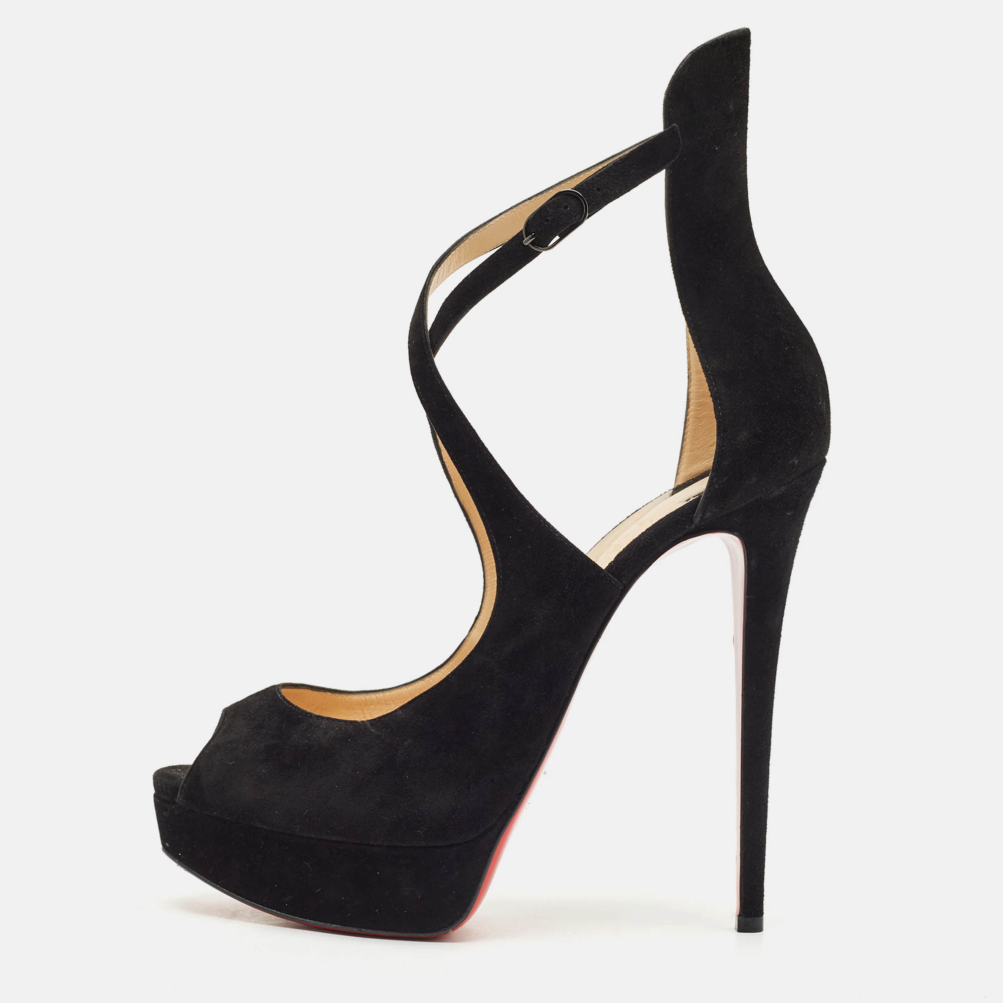 Christian Louboutin Black Suede Marlenalta Platform Sandals Size
Christian Louboutin Black Suede Marlenalta Platform Sandals Size