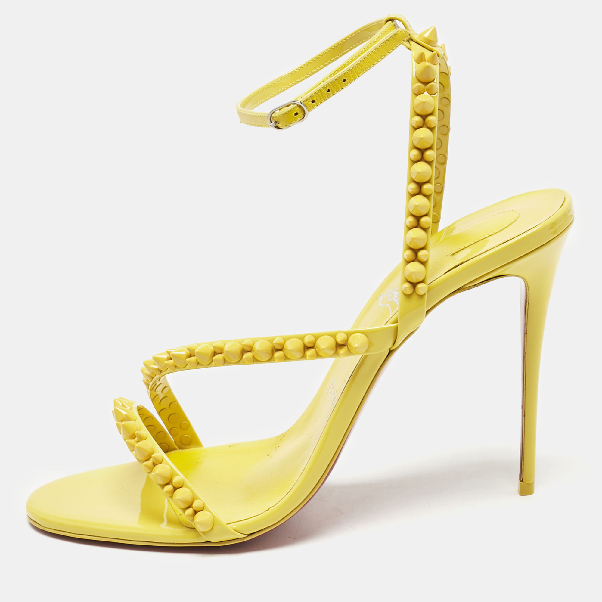 Christian Louboutin Yellow Patent Leather Mafaldina Ankle Strap Sandals Size
Christian Louboutin Yellow Patent Leather Mafaldina Ankle Strap Sandals Size
