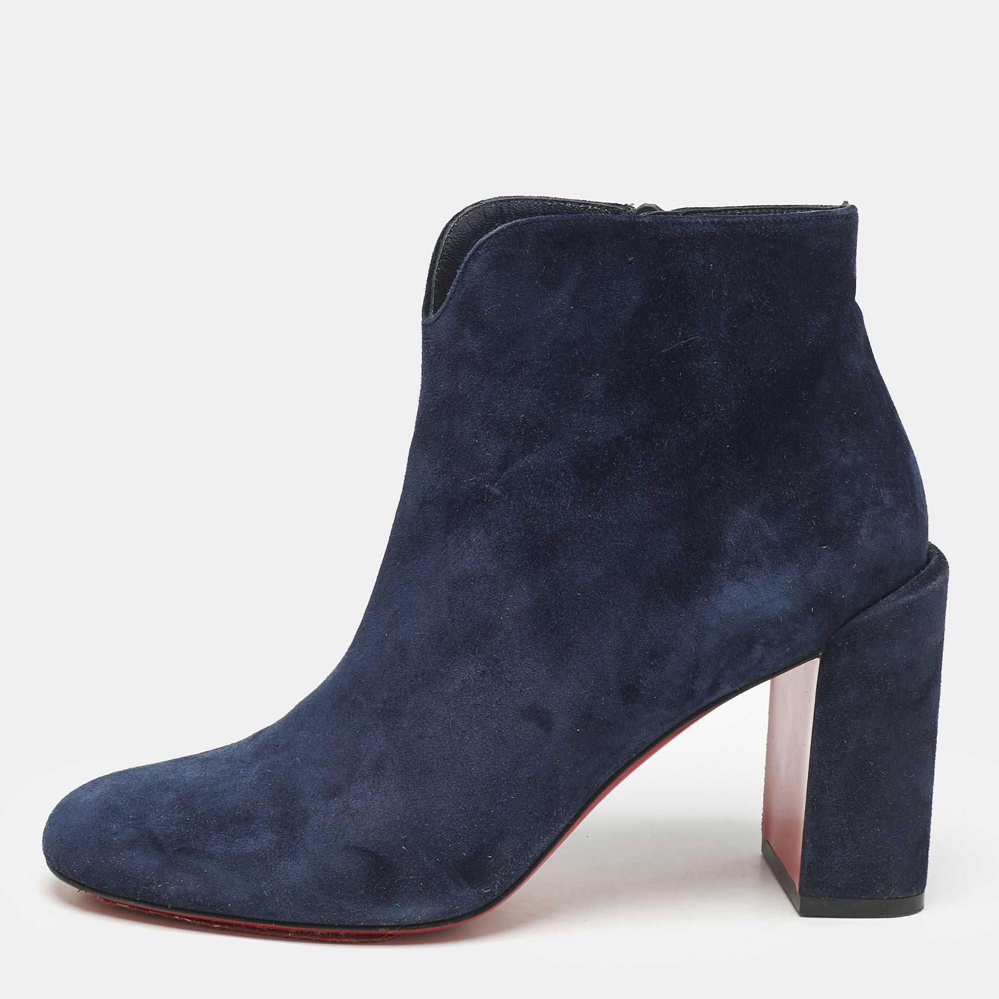 Christian Louboutin Navy Blue Suede Castarika Ankle Length Boots Size
Christian Louboutin Navy Blue Suede Castarika Ankle Length Boots Size