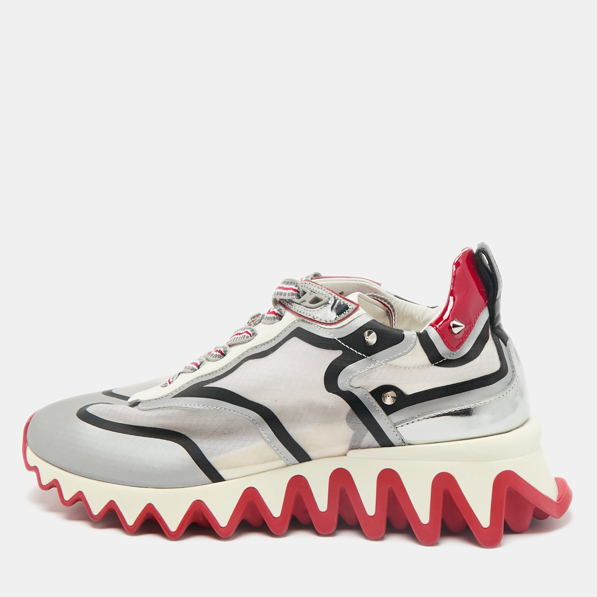 Christian Louboutin Tri-Color Leather and Net Sharkina Sneakers Size, Multicolor
Christian Louboutin Tri-Color Leather and Net Sharkina Sneakers Size, Multicolor