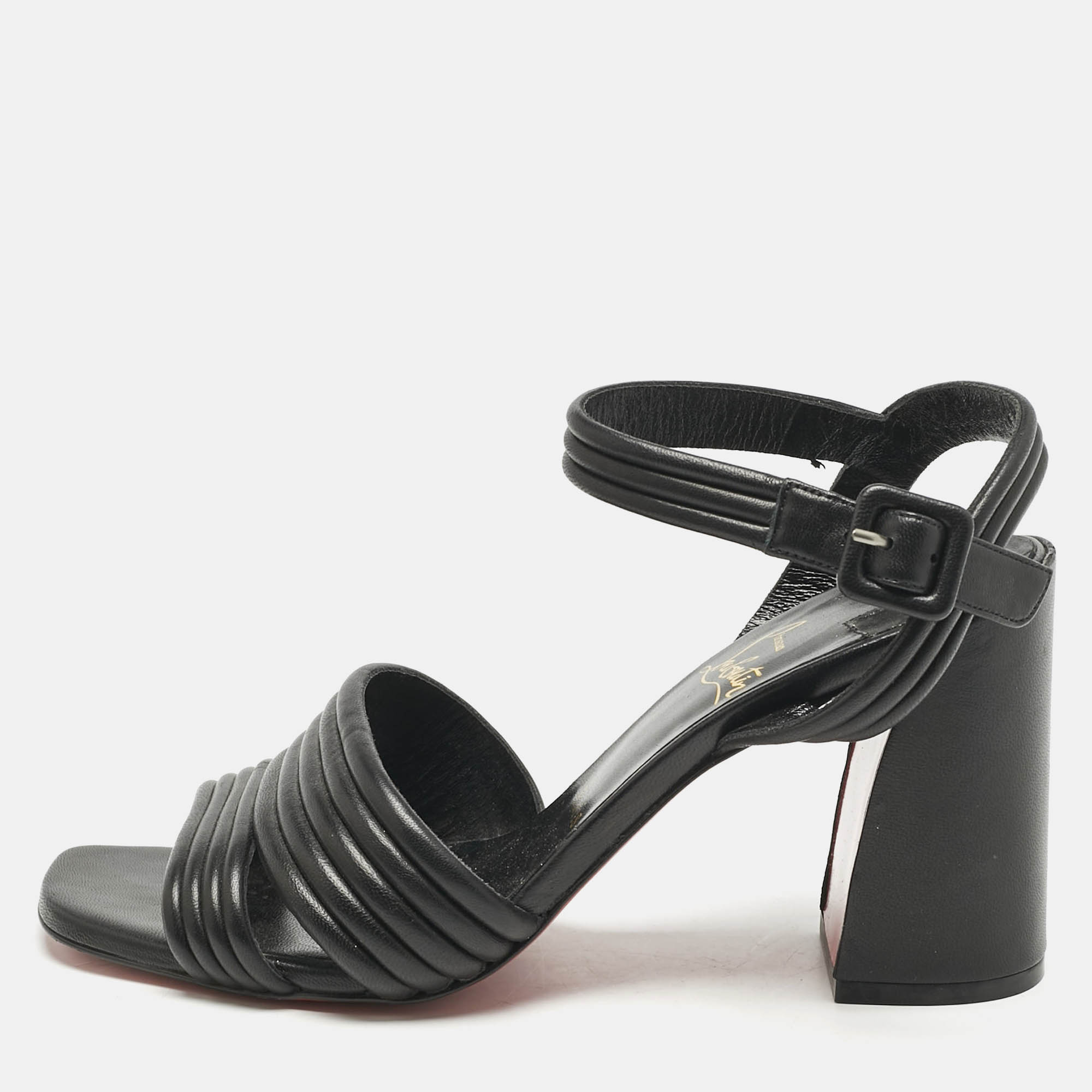 Christian Louboutin Black Leather Monala Ankle Strap Sandals Size
Christian Louboutin Black Leather Monala Ankle Strap Sandals Size