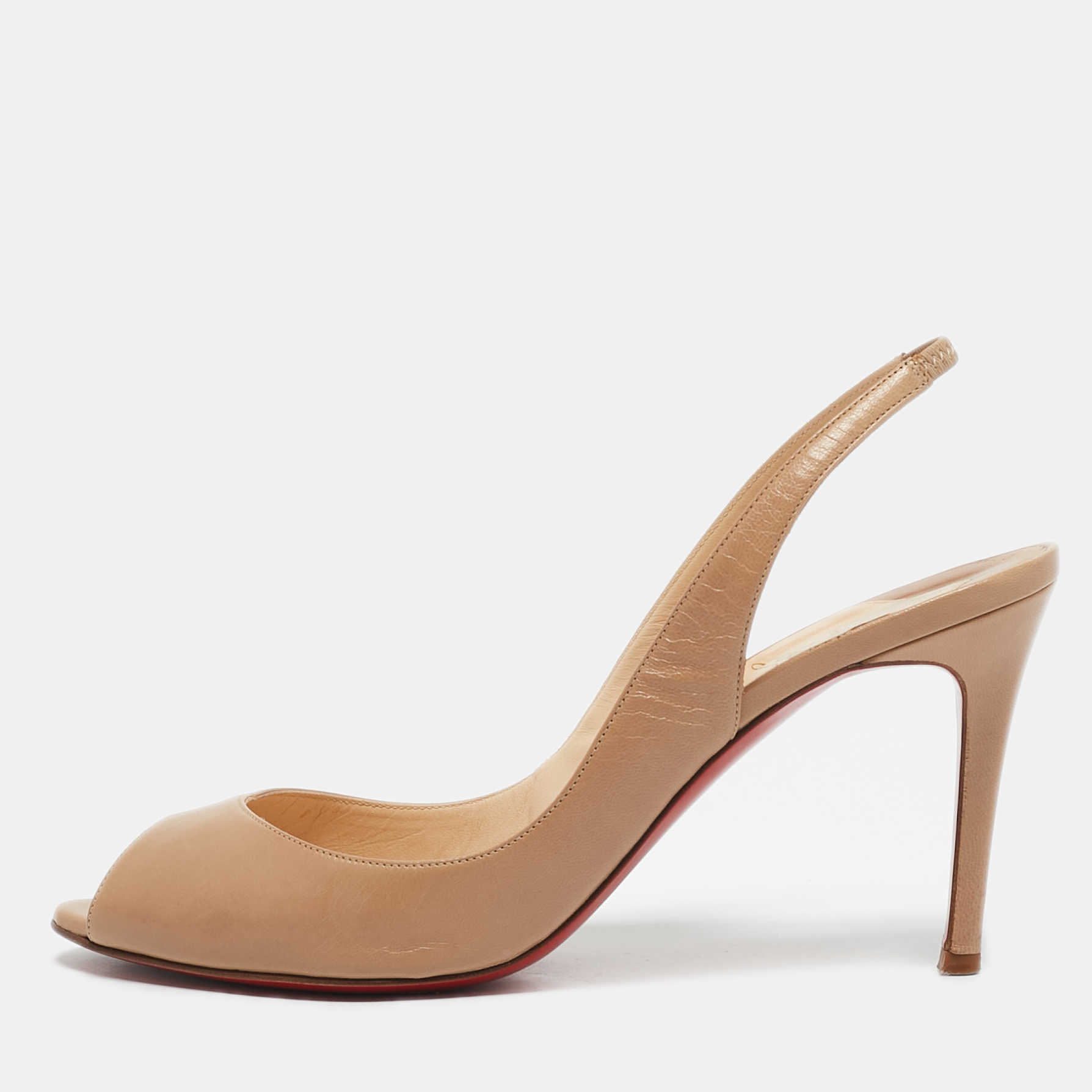 Christian Louboutin Beige Leather Private Number Slingback Sandals Size
Christian Louboutin Beige Leather Private Number Slingback Sandals Size