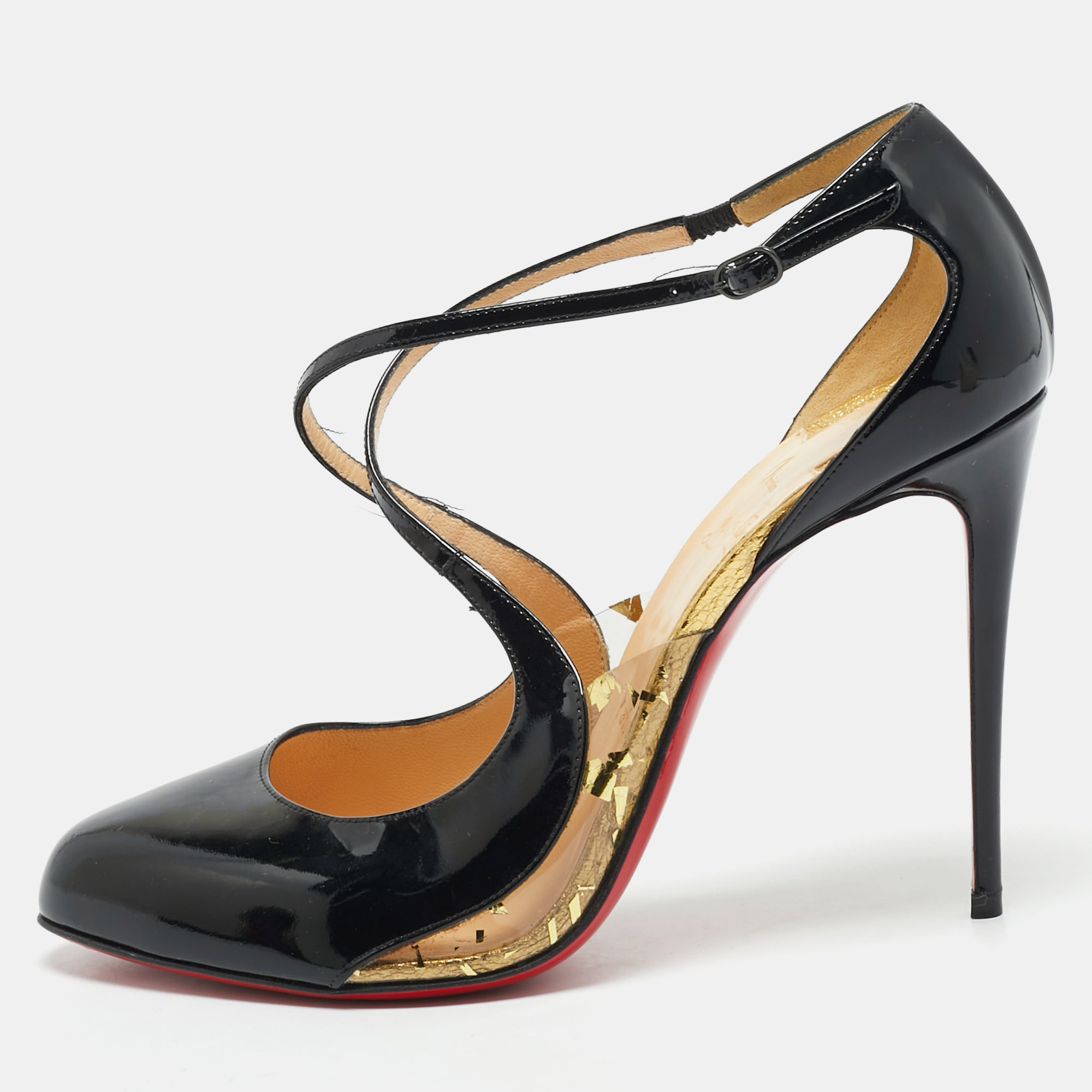 Patent Leather Crossettinetta Cross Strap Sandals Size 40.5 - Christian Louboutin - Modalova