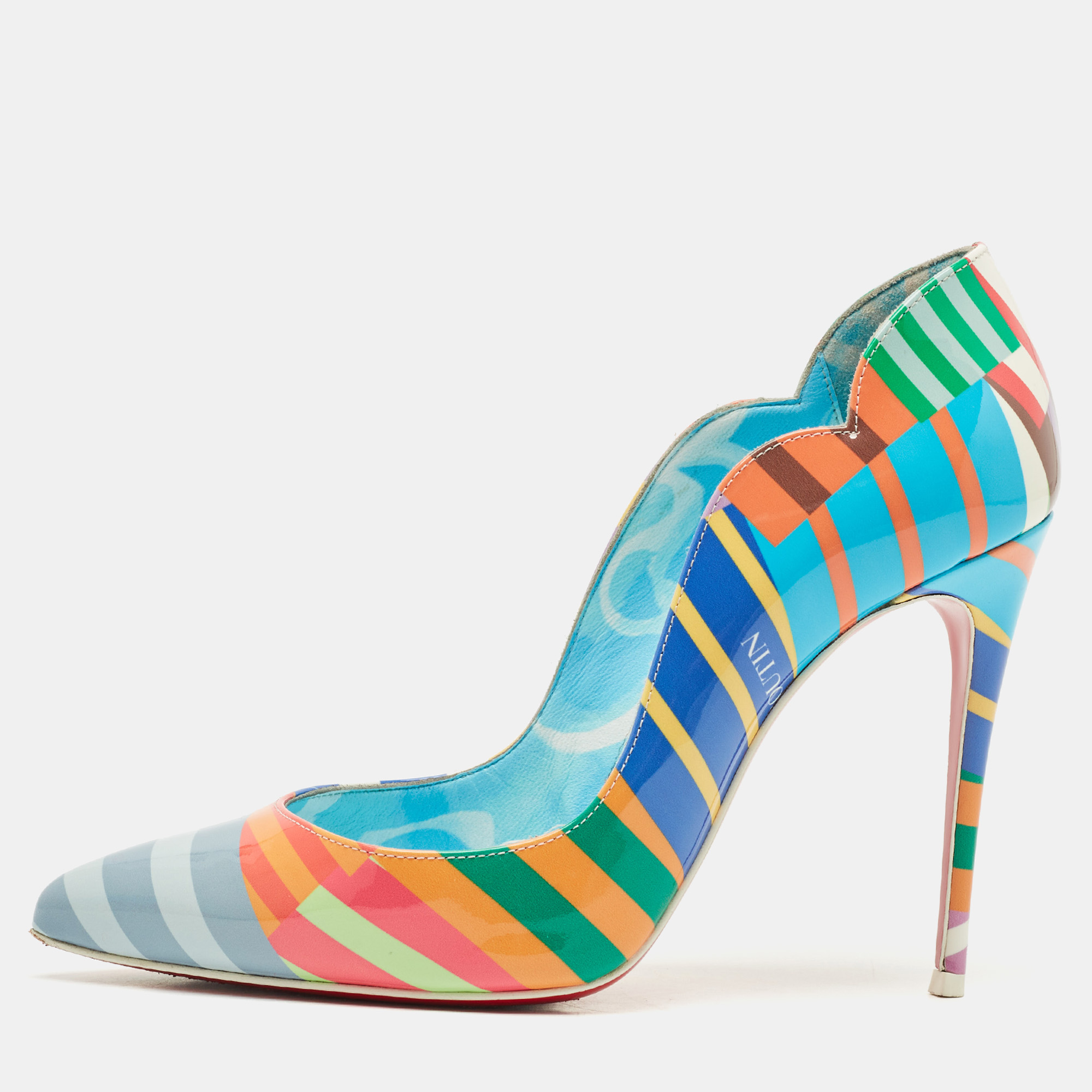 Christian Louboutin Multicolor Printed Patent Leather Hot Chick Pumps Size
Christian Louboutin Multicolor Printed Patent Leather Hot Chick Pumps Size