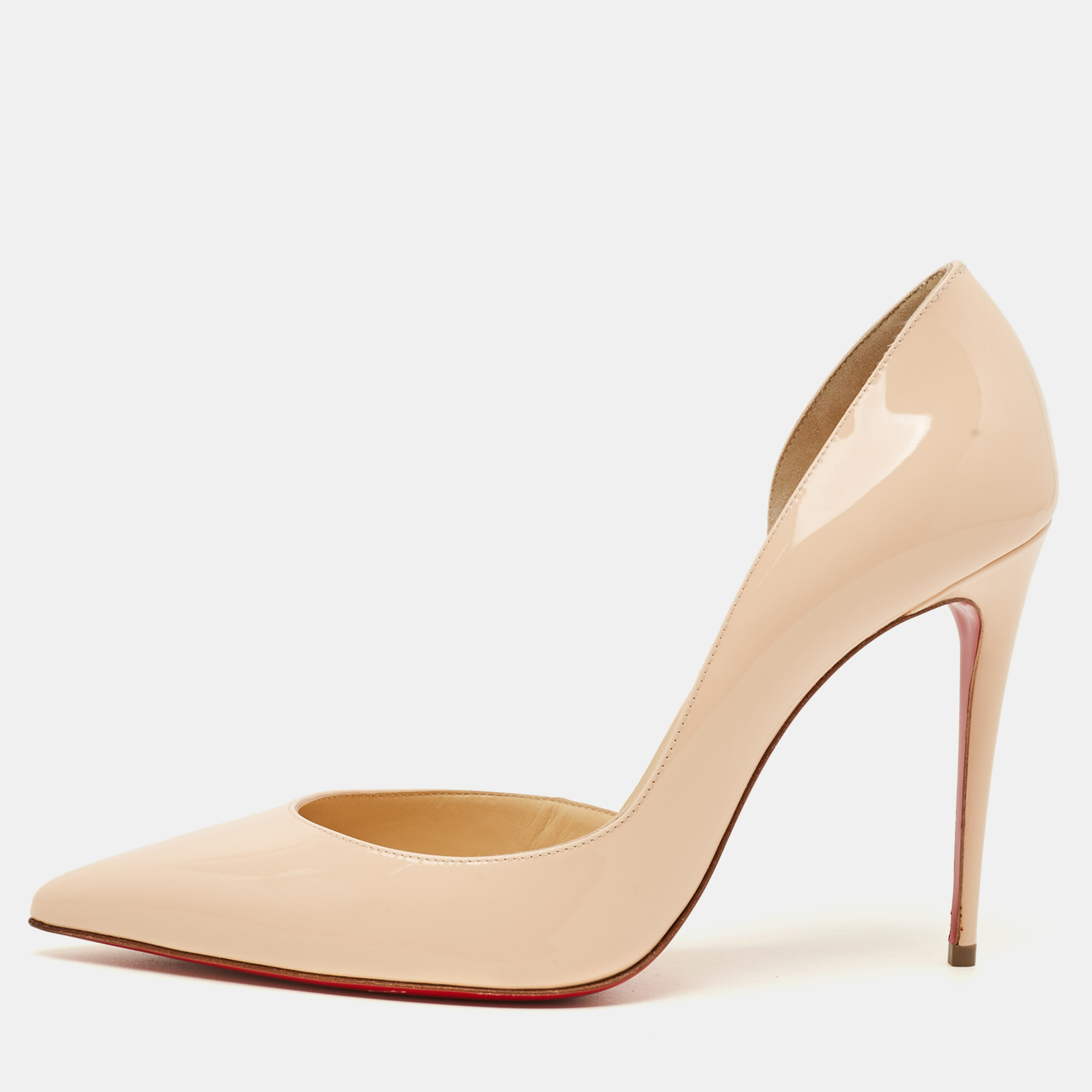 Christian Louboutin Iriza Size Pink Patent Leather D'orsay Pumps
Christian Louboutin Iriza Size Pink Patent Leather D'orsay Pumps
