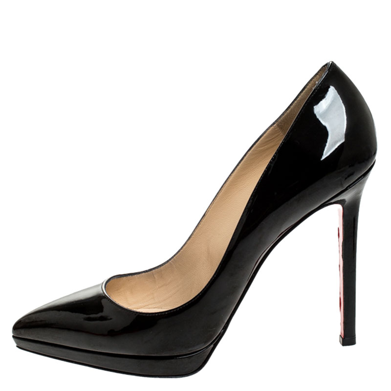 Christian Louboutin Black Patent Leather Pigalle Plato Pointed Toe Pumps Size
Christian Louboutin Black Patent Leather Pigalle Plato Pointed Toe Pumps Size