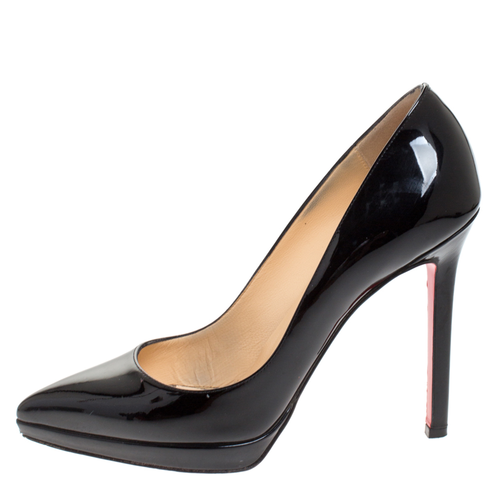Christian Louboutin Black Patent Leather Pigalle Plato Platform Pumps Size
Christian Louboutin Black Patent Leather Pigalle Plato Platform Pumps Size
