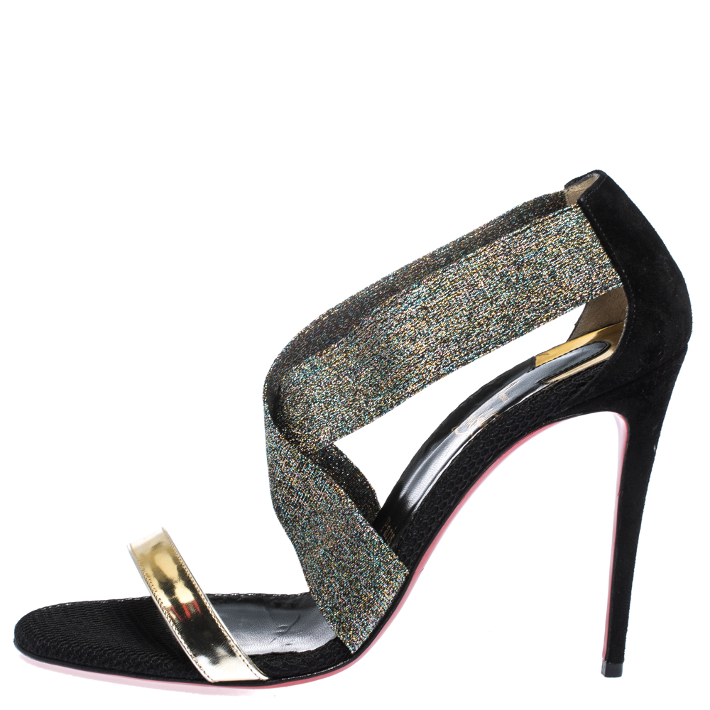 Christian Louboutin Multicolor Patent, Elastic And Suede Elastagram Sandals Size, Black
Christian Louboutin Multicolor Patent, Elastic And Suede Elastagram Sandals Size, Black