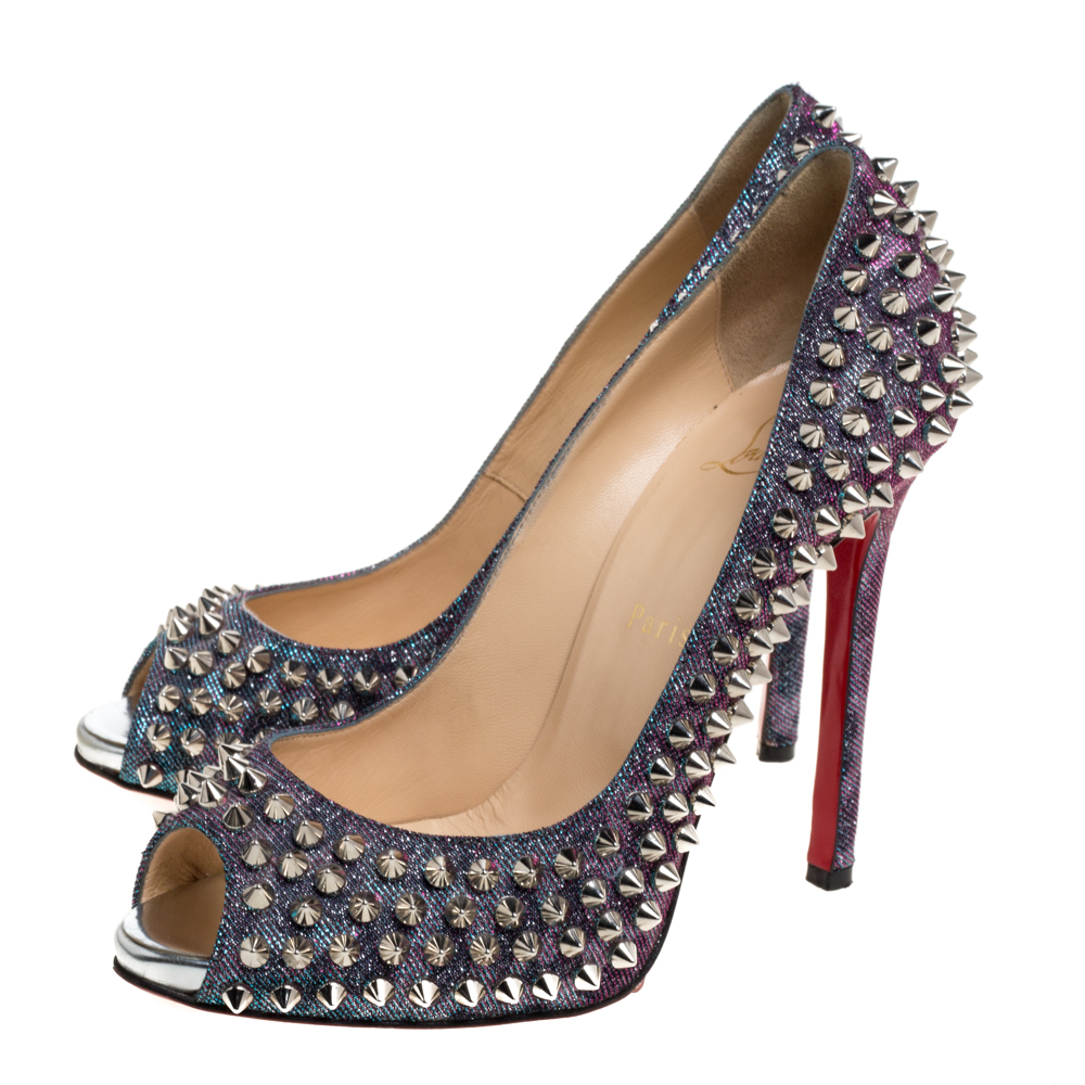 sparkly louboutin shoes