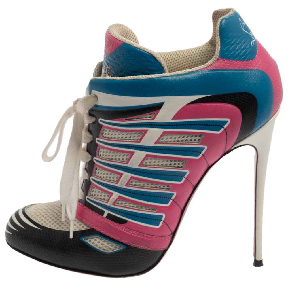 Christian Louboutin Multicolor Leather and Mesh Boltina Trainer Booties Size
Christian Louboutin Multicolor Leather and Mesh Boltina Trainer Booties Size