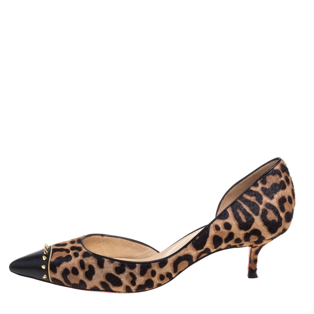 Christian Louboutin Brown/Beige Calf Hair And Leather Culturella Pumps Size
Christian Louboutin Brown/Beige Calf Hair And Leather Culturella Pumps Size