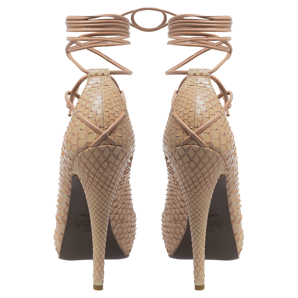 Christian Louboutin Beige Python Bloody Mary Pumps Size 39
