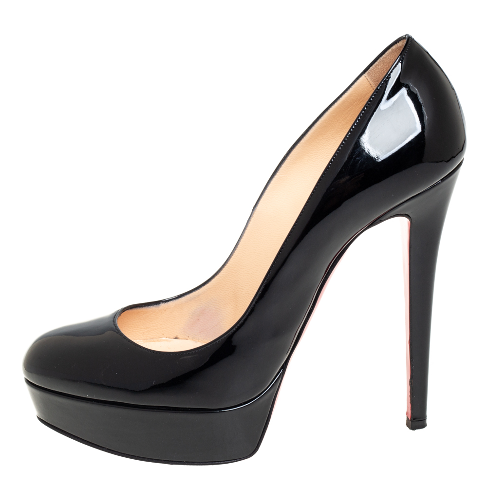 Christian Louboutin Black Patent Leather Bianca Platform Pumps Size
Christian Louboutin Black Patent Leather Bianca Platform Pumps Size