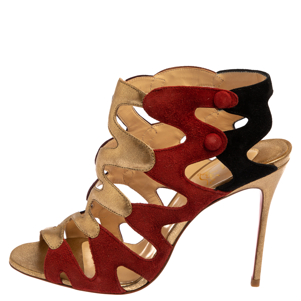 Christian Louboutin Multicolor Suede Valonana Open Toe Sandals Size
Christian Louboutin Multicolor Suede Valonana Open Toe Sandals Size