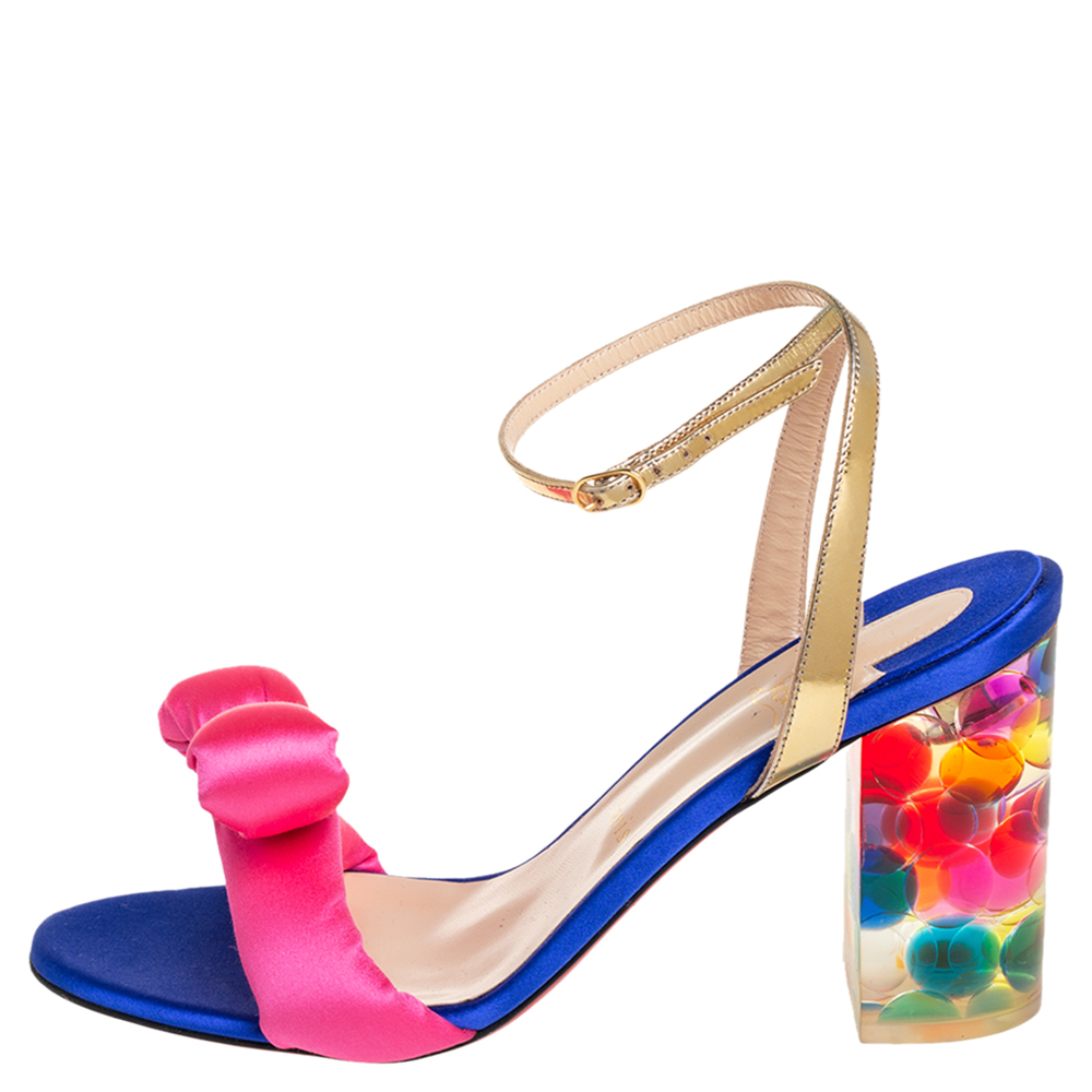 Christian Louboutin Multicolor Satin And Leather Resin Hallunodo Sandals Size
Christian Louboutin Multicolor Satin And Leather Resin Hallunodo Sandals Size