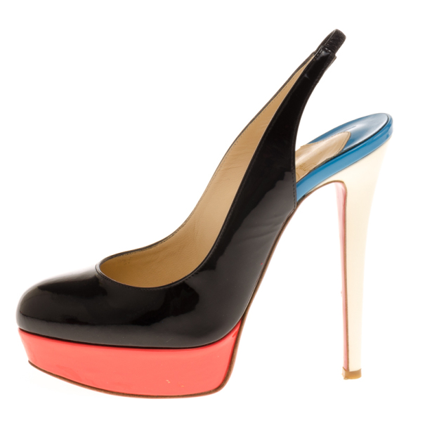 Christian Louboutin Tricolore Bianca Platform Slingback Sandals Size, Multicolor
Christian Louboutin Tricolore Bianca Platform Slingback Sandals Size, Multicolor
