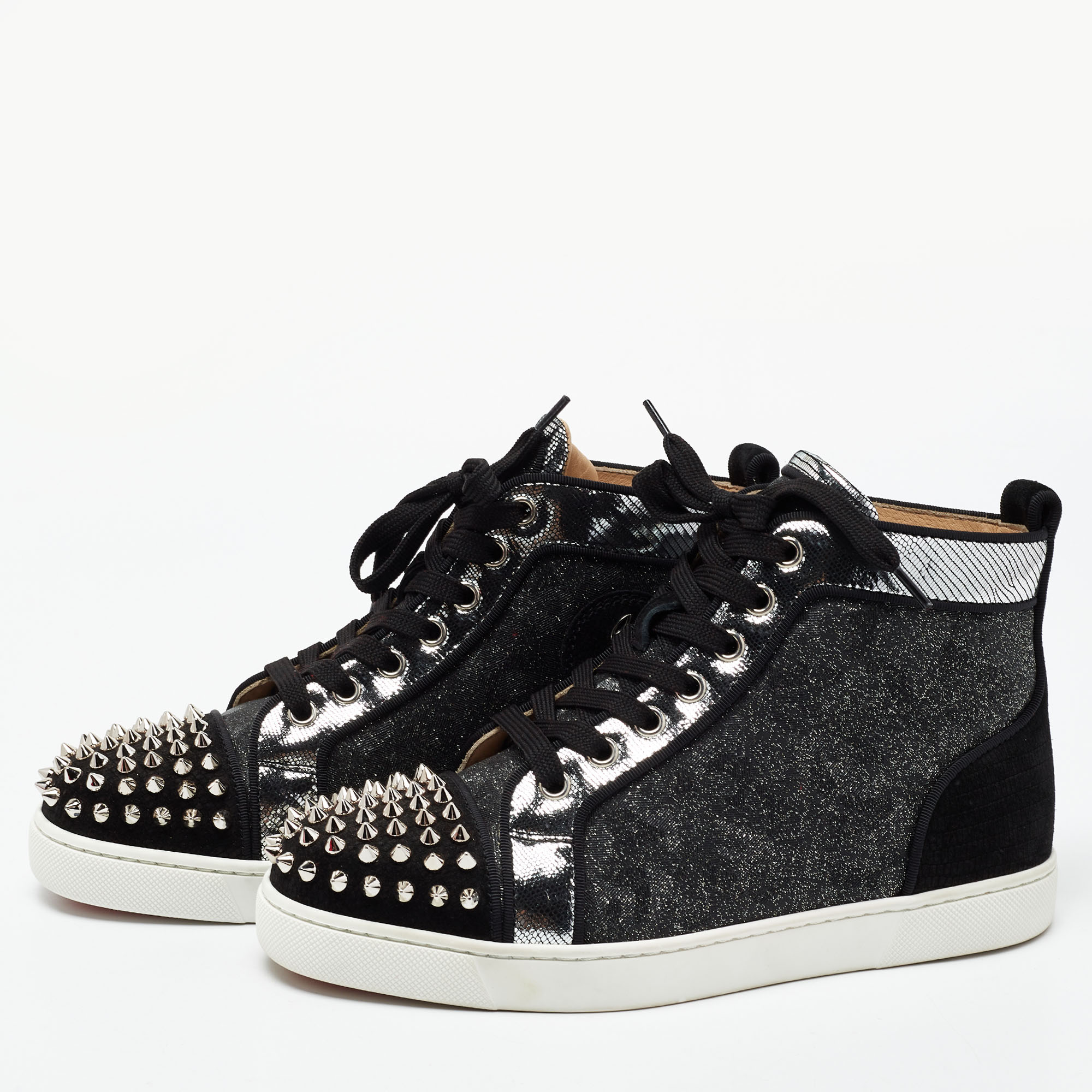 Christian Louboutin Tricolor Suede And Leather Louis Spikes Sneakers Size, Black
Christian Louboutin Tricolor Suede And Leather Louis Spikes Sneakers Size, Black