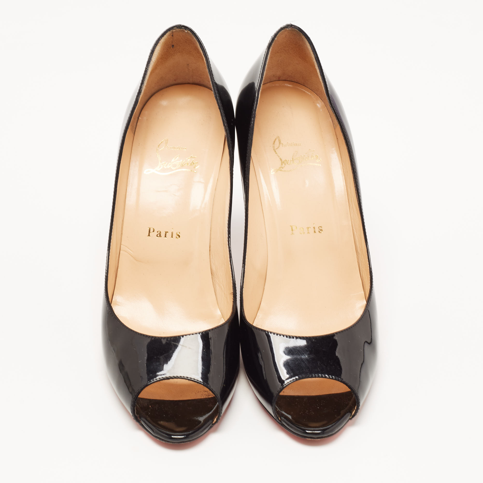 Christian Louboutin Black Patent Leather You You Pumps Size 39.5