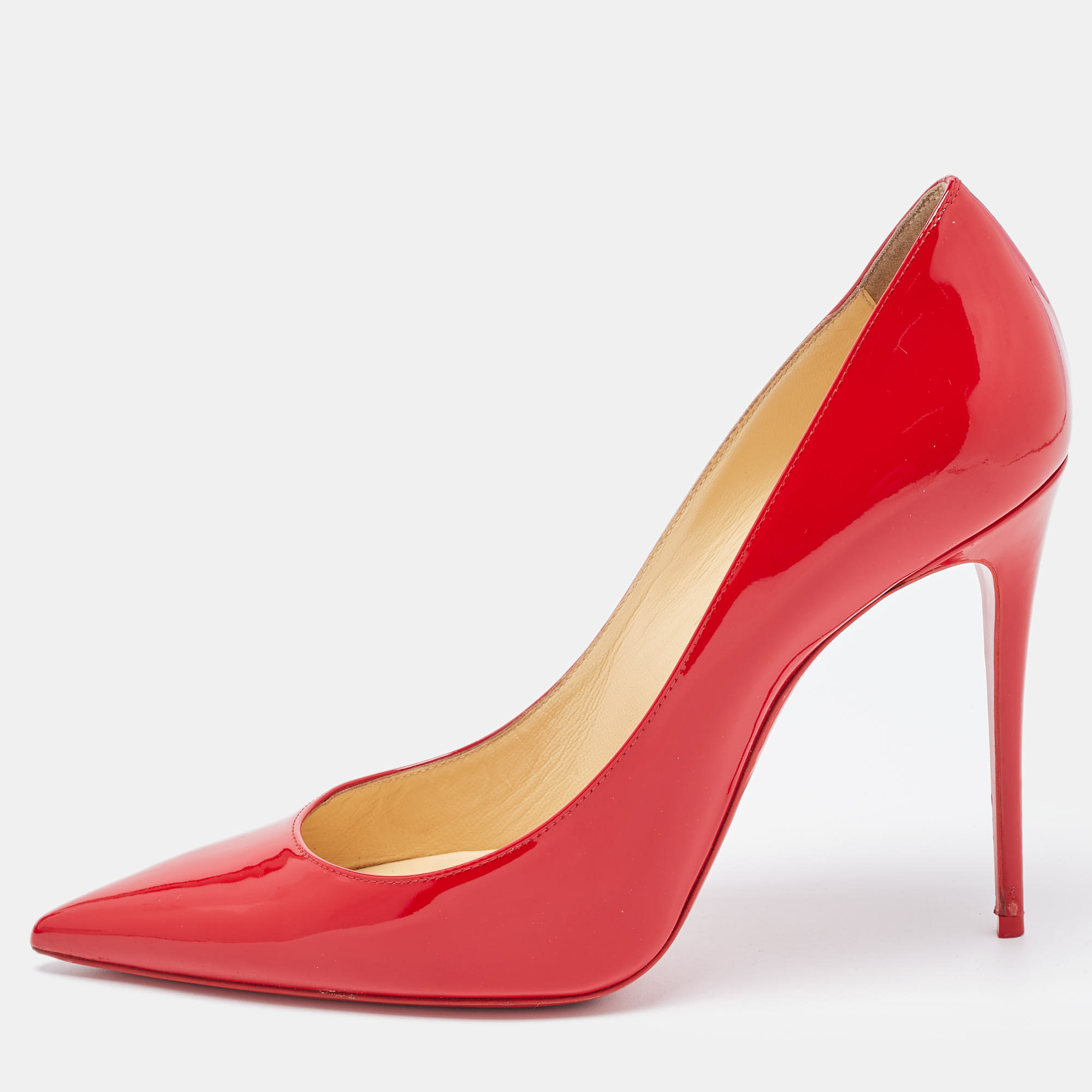 Christian Louboutin Red Patent Leather So Kate Pumps Size 41