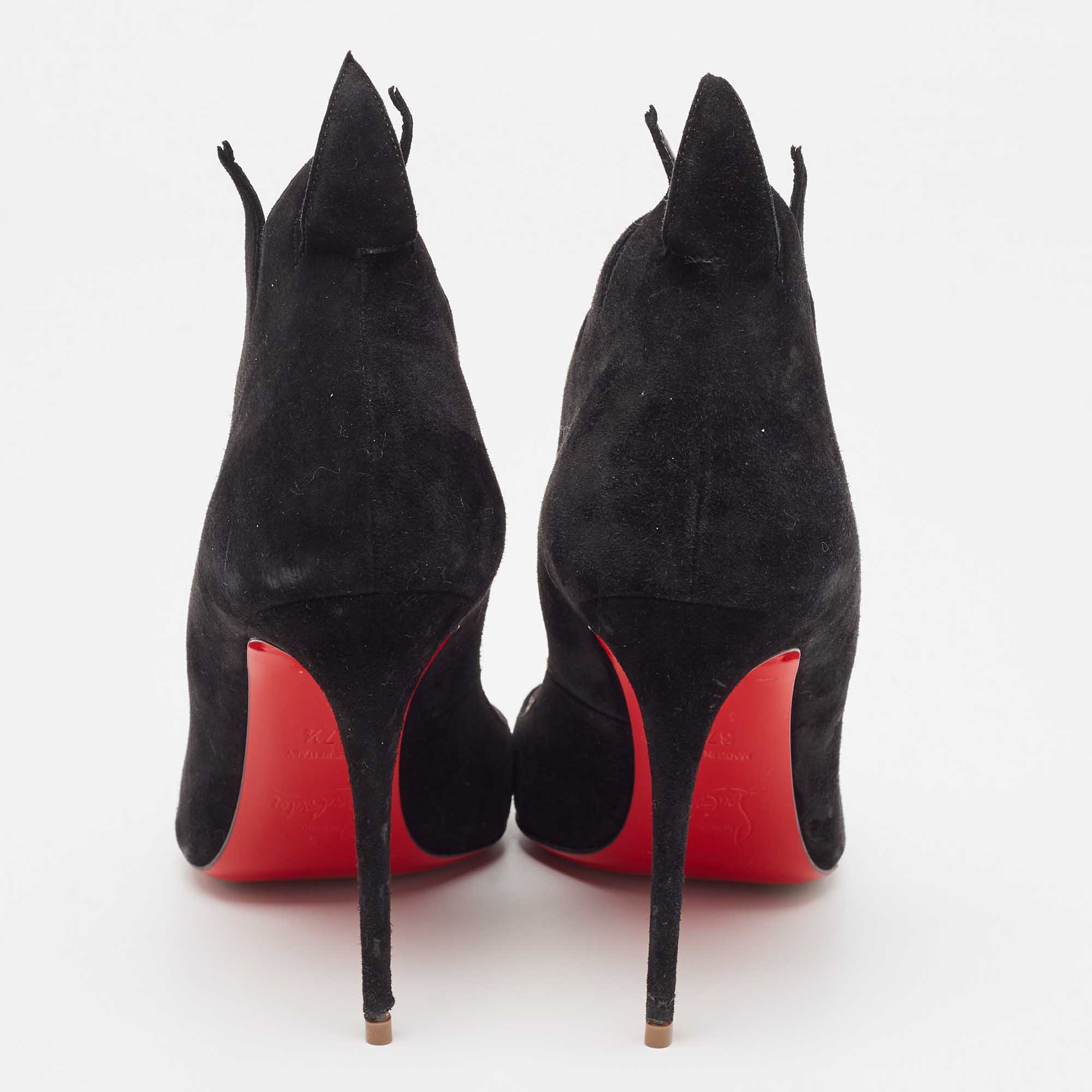 Christian Louboutin Black Suede Victorina Pumps Size 37.5