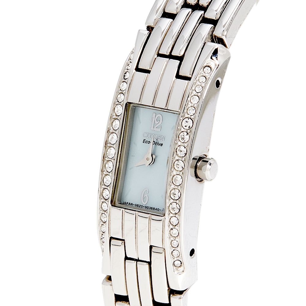 Citizen Blue Stainless Steel Eco-Drive GN-0-S9 Women's Wristwatch 14 mm