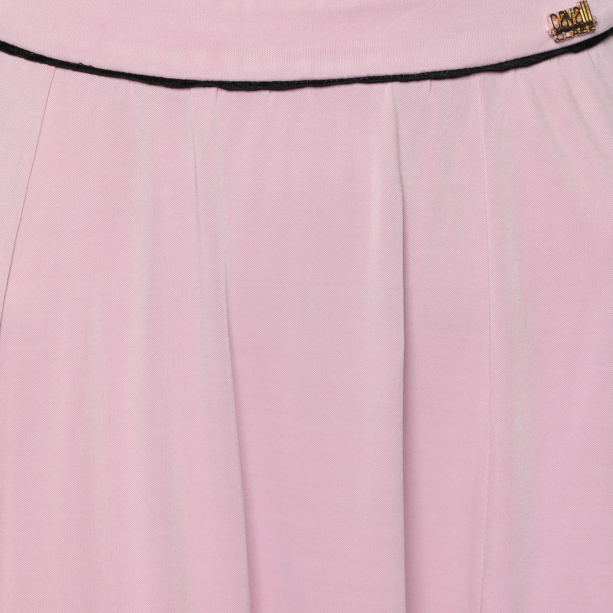 Class By Roberto Cavalli Pink Viscose Maxi Skirt L