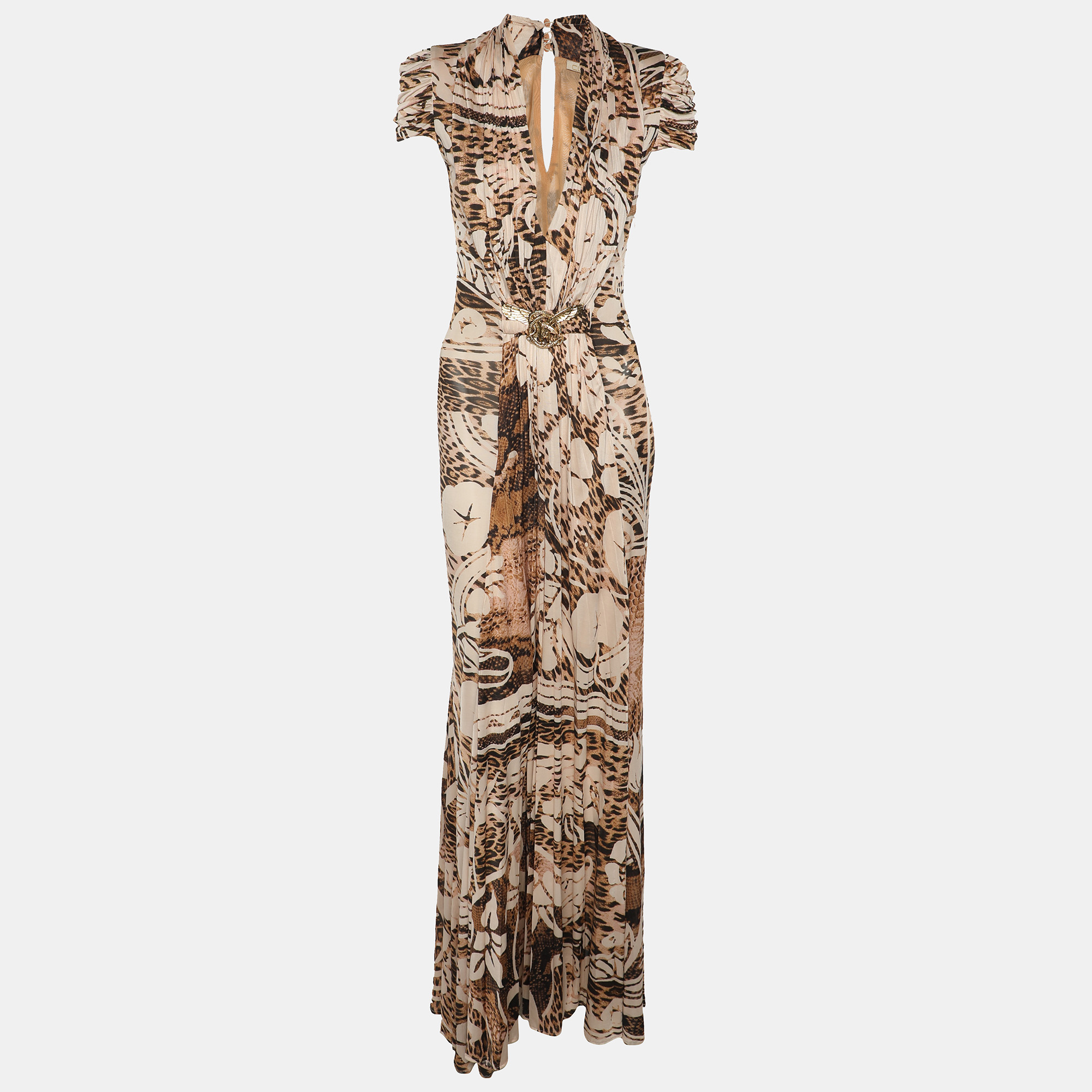 Class by Roberto Cavalli Animal Print Viscose Blend Long Dress S, Beige
Class by Roberto Cavalli Animal Print Viscose Blend Long Dress S, Beige