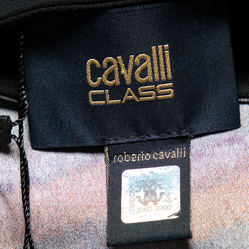Class By Roberto Cavalli Multicolored Printed Crepe Blouse M