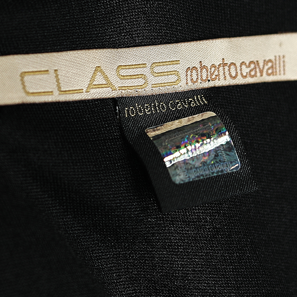 Class By Roberto Cavalli Black Knit Sleeveless Maxi Dress M