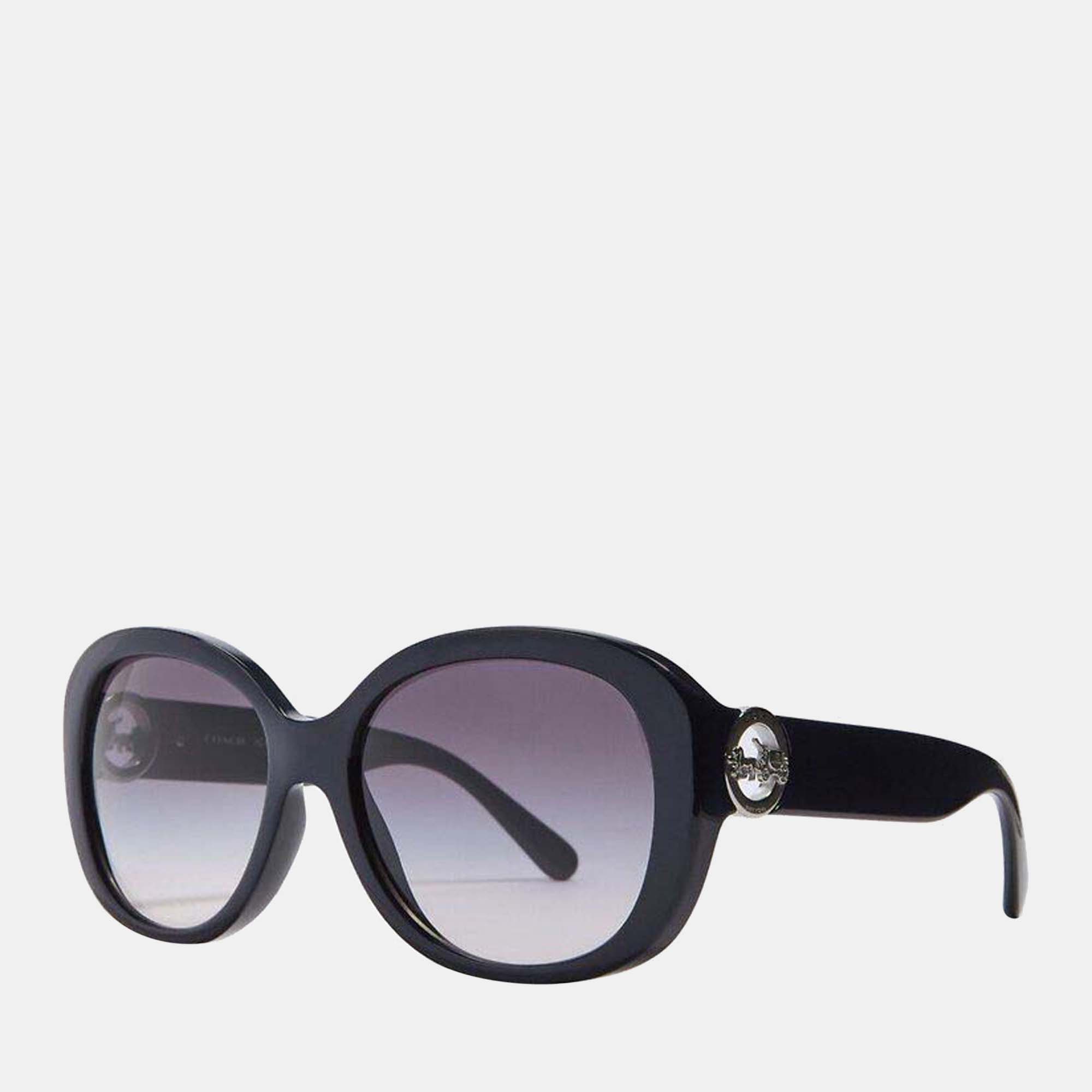 Coach Navy Blue - Oversized Metal Soft Square Sunglasses