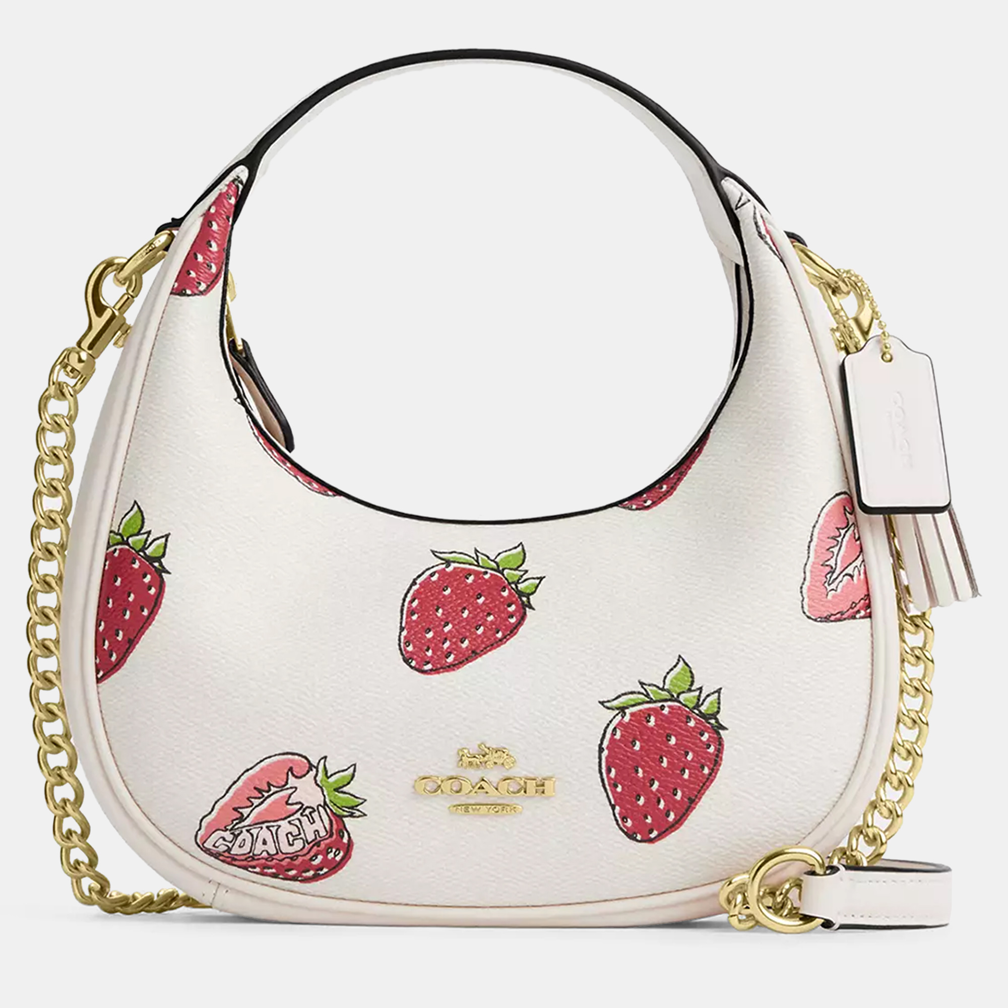 Coach Carmen coated canvas Strawberry Print Gold Chalk Multi Handbag, Multicolor
Coach Carmen coated canvas Strawberry Print Gold Chalk Multi Handbag, Multicolor