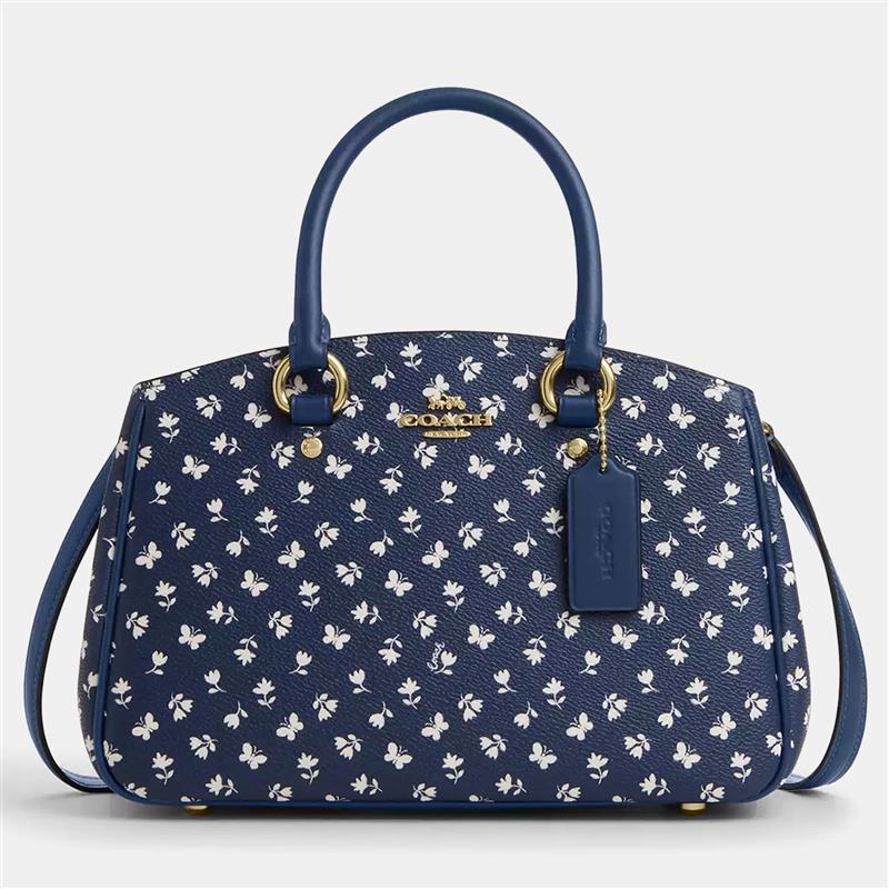 Coach Savannah Small Floral Print Blue Leather Carryall Bag
Coach Savannah Small Floral Print Blue Leather Carryall Bag