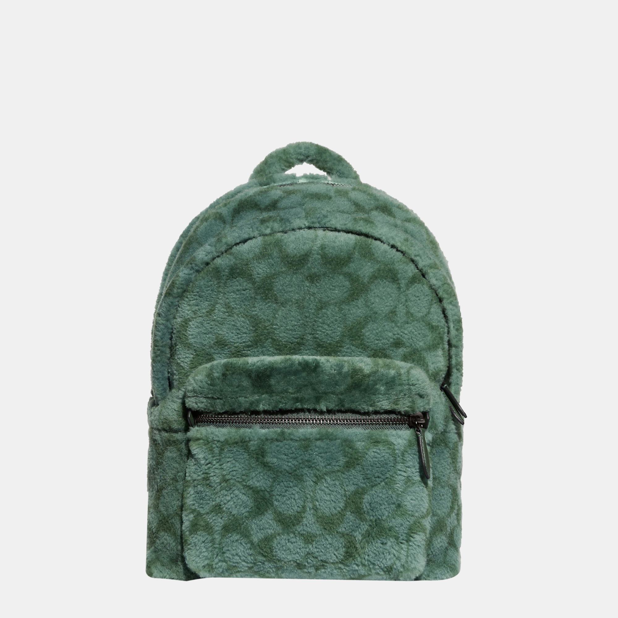 Coach Green - Signature Shearling And Glovetanned Leather - Backpack