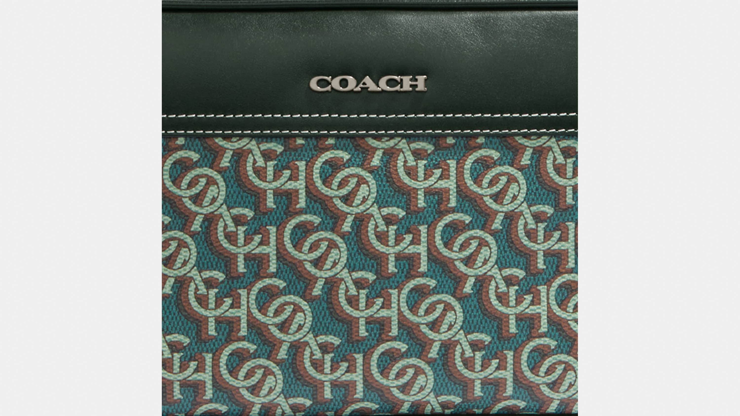 Coach Green - Signature Canvas & Leather - Graham Crossbody Bag