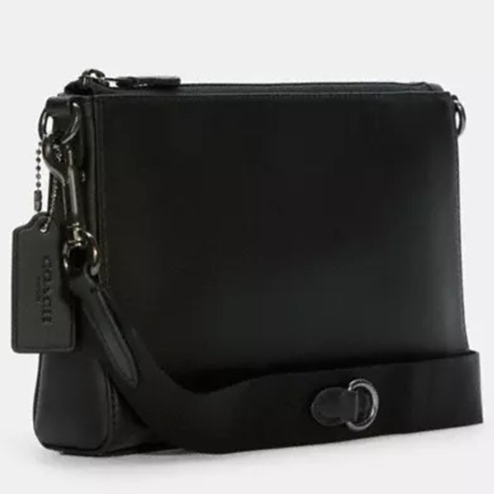 Coach Black Signature Canvas And Leather Holden Crossbody Bag