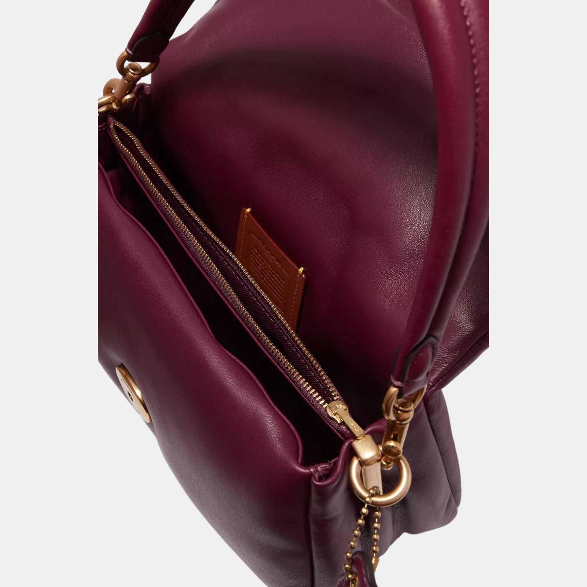 Coach Purple Nappa Leather Shoulder Bag