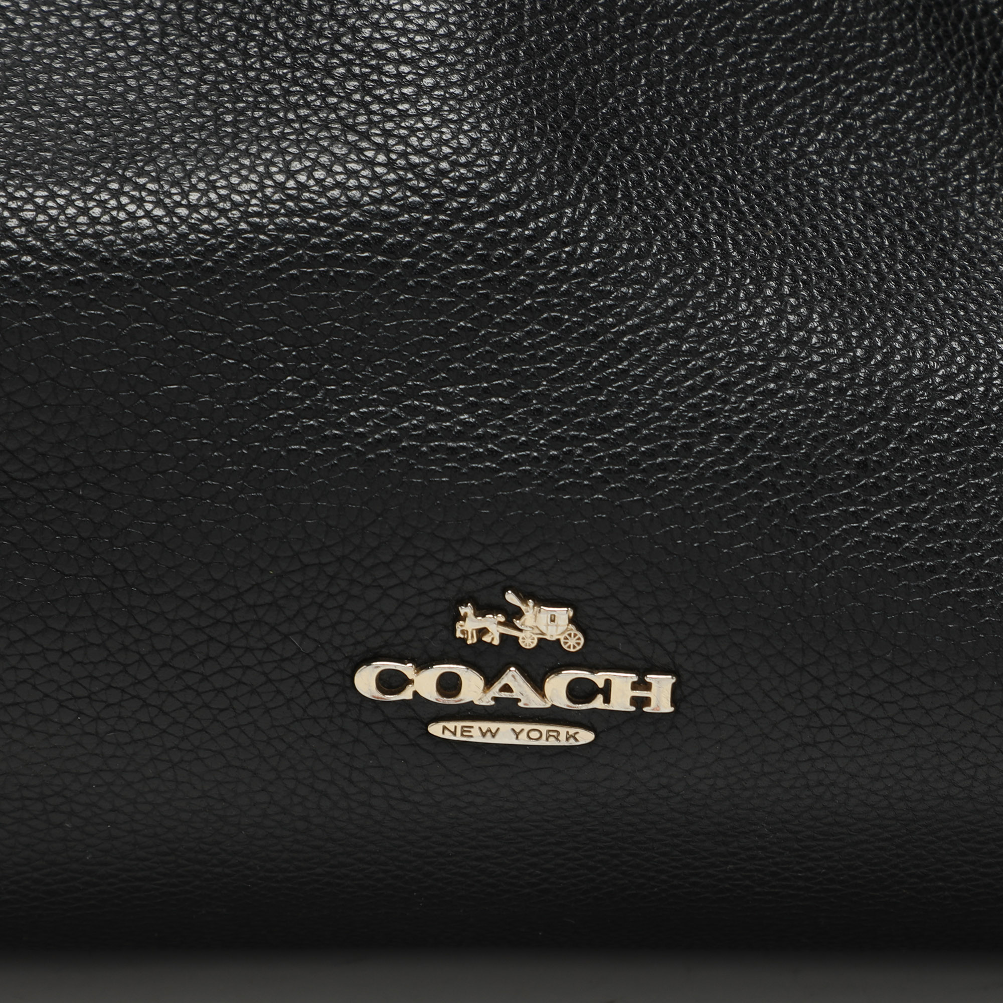 Coach Black Leather Edie 31 Satchel