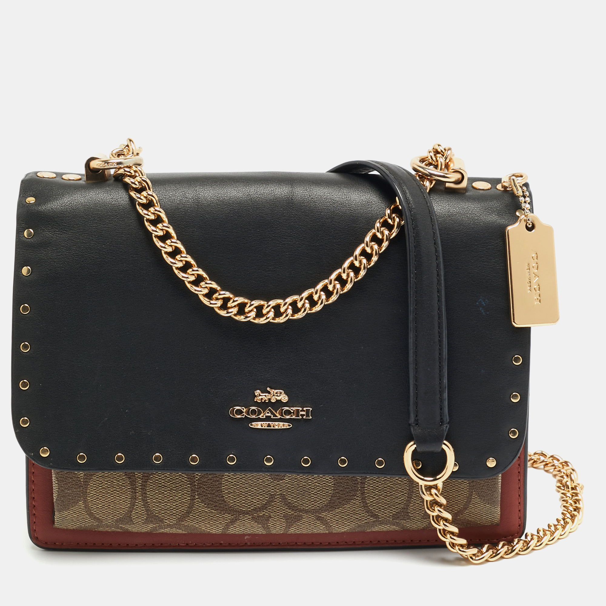 Coach Klare Multicolor Signature Coated Canvas, Python Embossed and Leather Crossbody Bag
Coach Klare Multicolor Signature Coated Canvas, Python Embossed and Leather Crossbody Bag