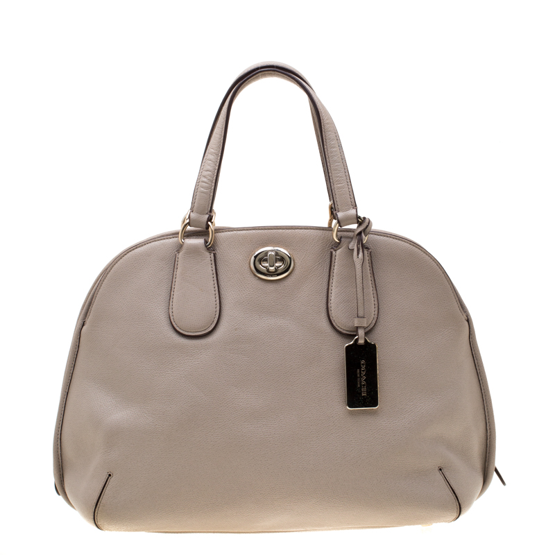 Image of Coach Beige Leather Street Prince Satchel