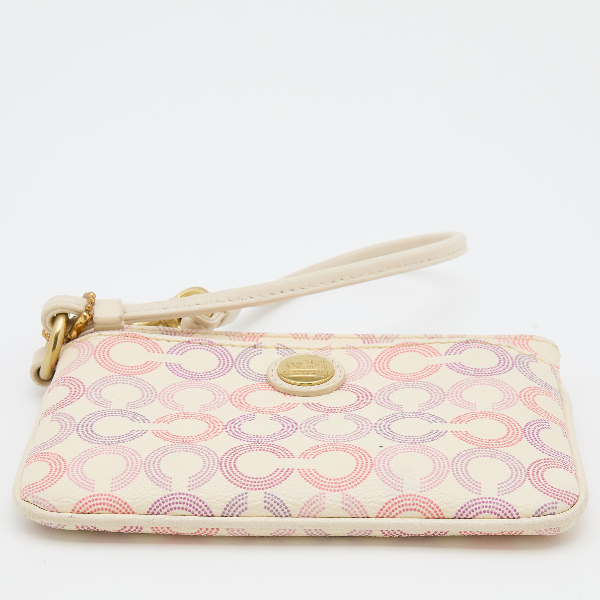 Coach Multicolor Coated Canvas Clutch Bag