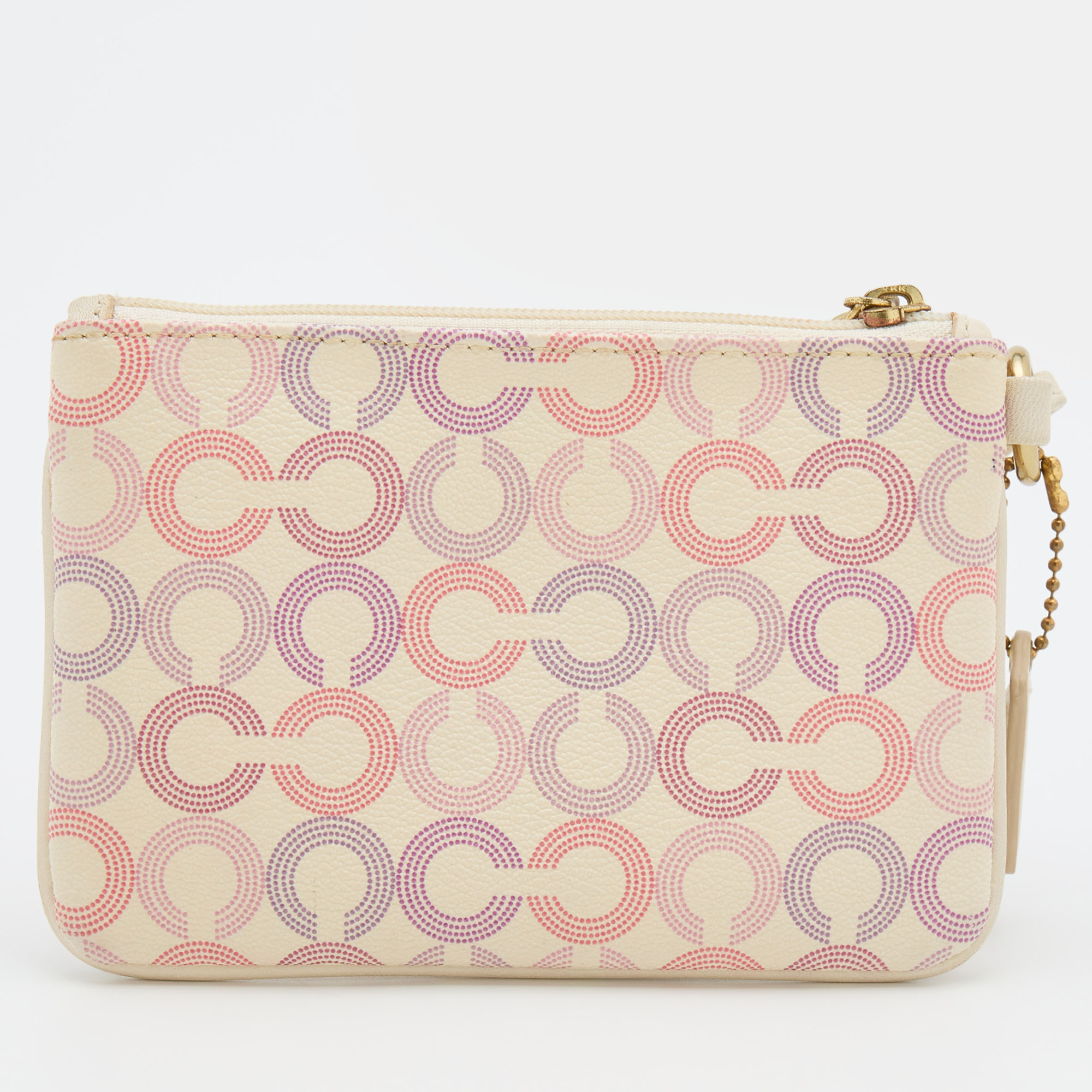 Coach Multicolor Coated Canvas Clutch Bag