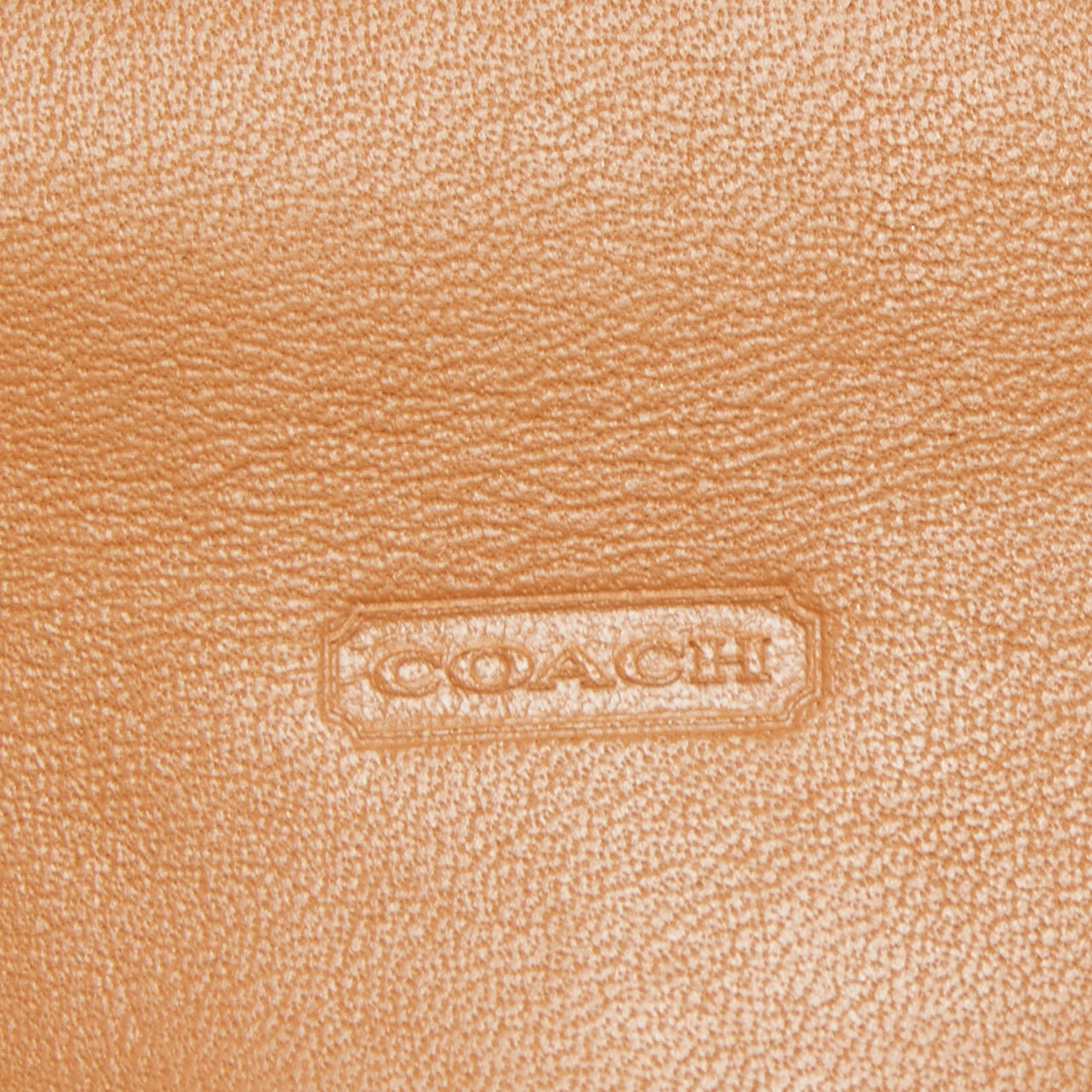 Coach Natural/Beige Signature Canvas And Leather Flap Continental Wallet