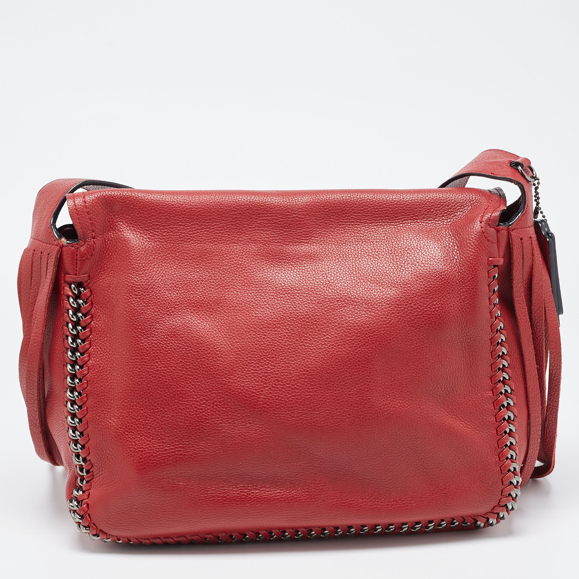 Coach Red Leather Dakotah Messenger Bag