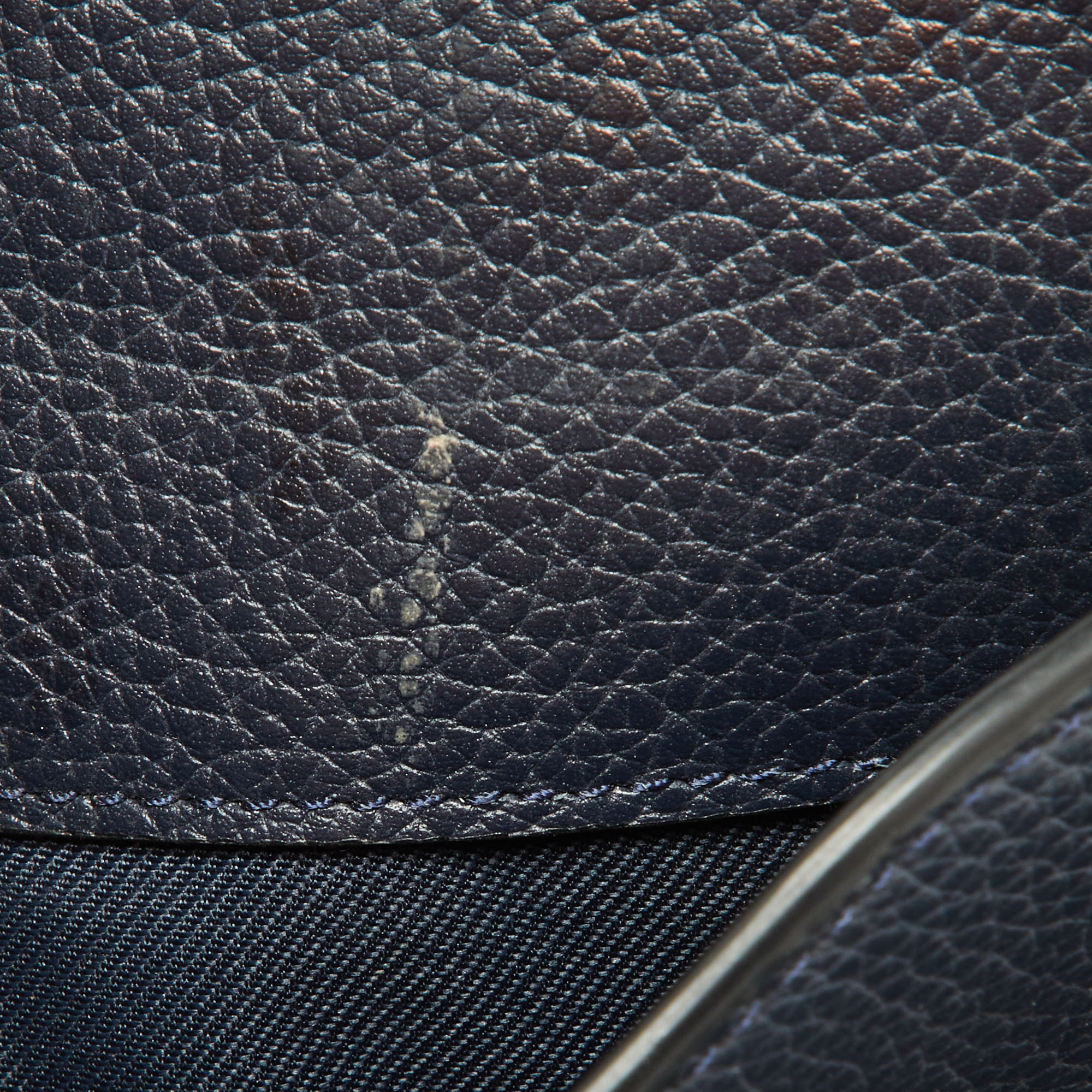 Coach Navy Blue Leather Noa Pop Up Crossbody Bag