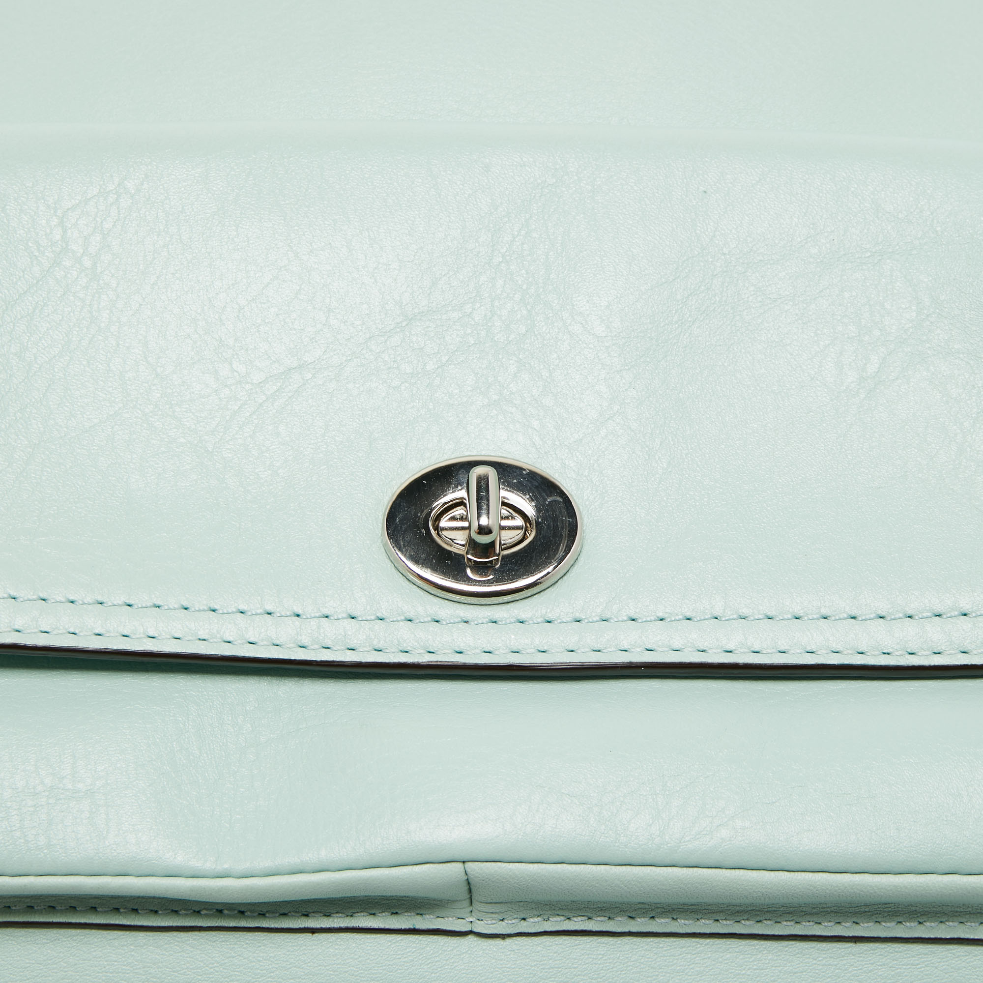 Coach Mint Green Leather Legacy Courtney Hobo