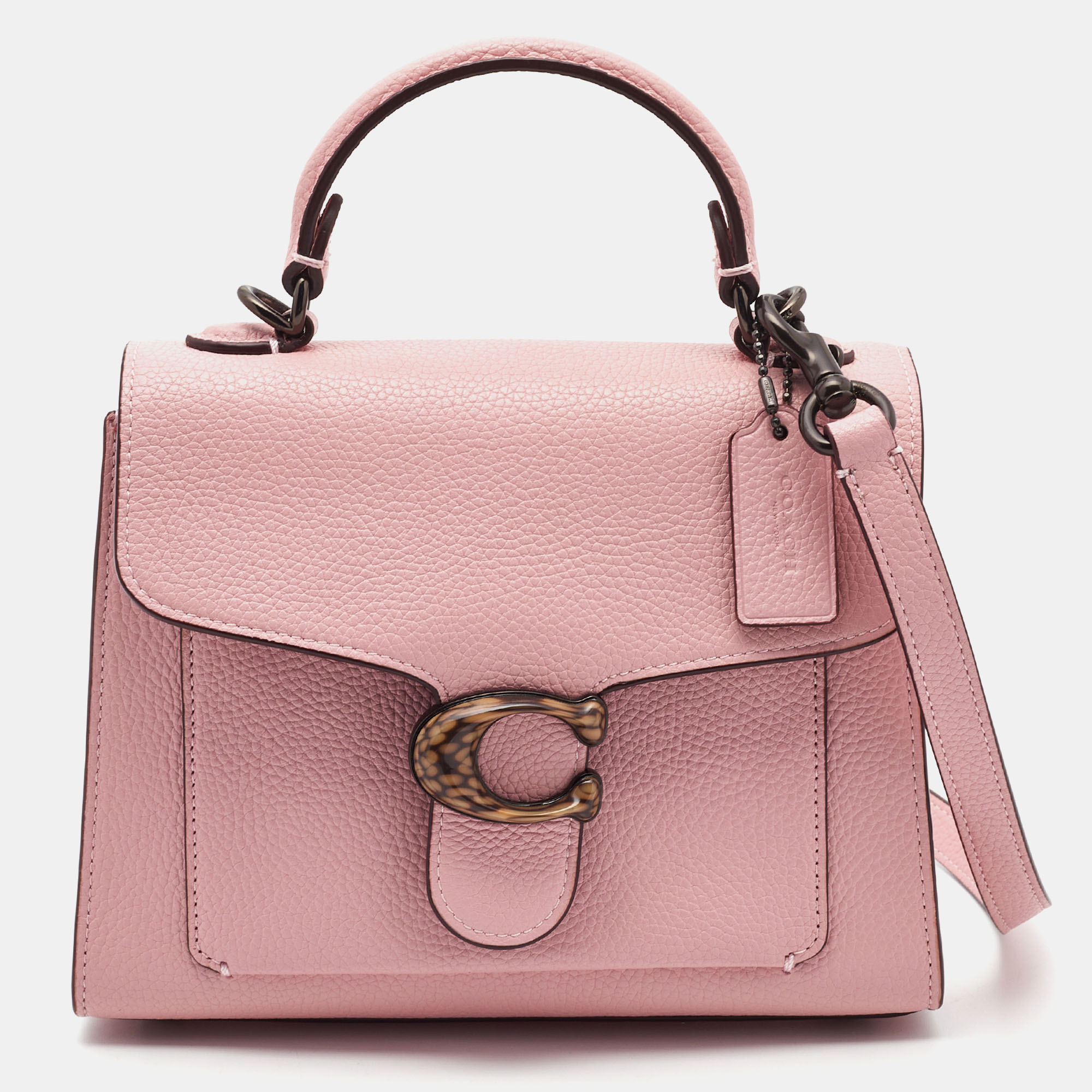 Coach Pink Leather Tabby Top Handle Bag